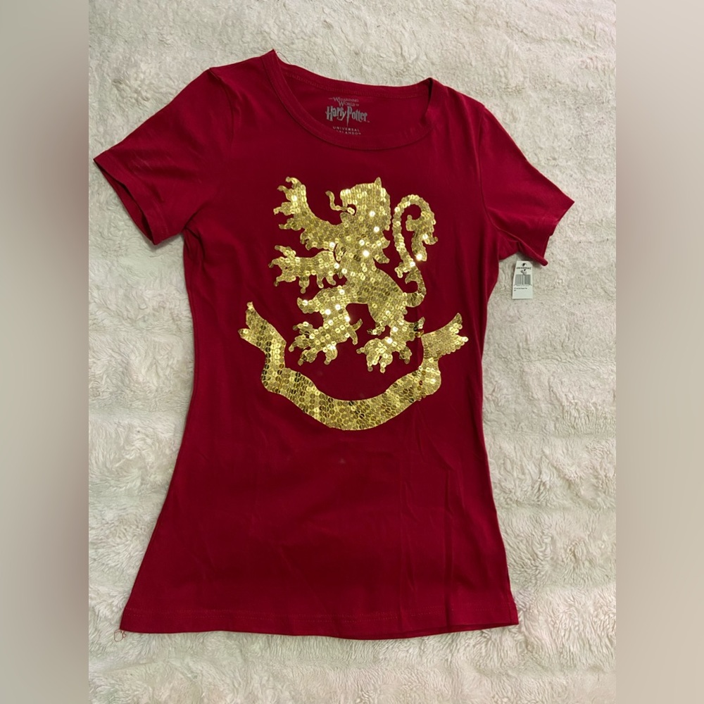 Universal Studios Harry Potter Gryffindor Sequins Ladies Shirt